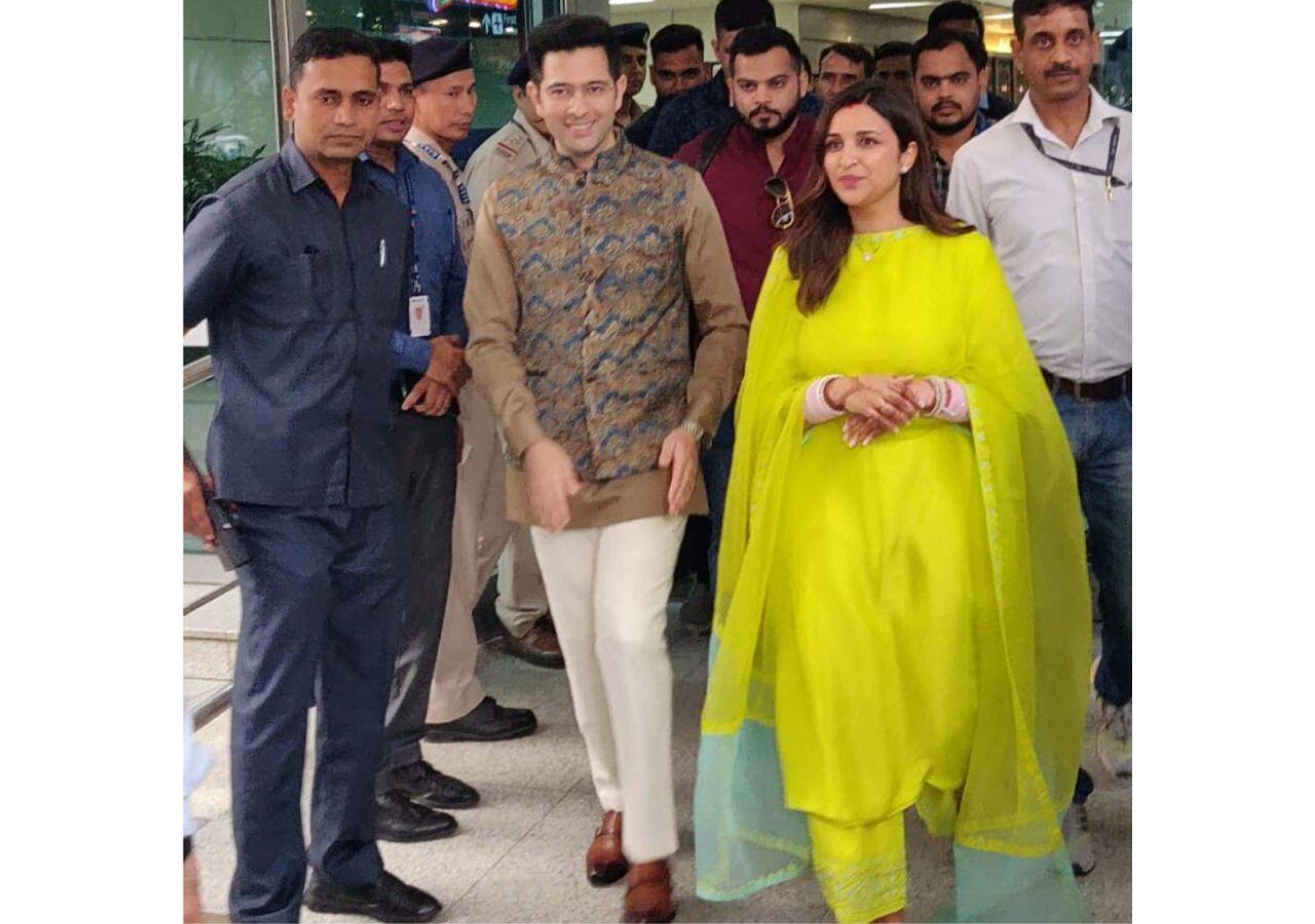 परिणीति चोपड़ा और राघव चड्ढा का अंदाज फैंस को आया पसंद