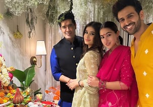 Ganesh Chaturthi 2023: Sara Ali Khan visits Kartik Aaryan's house for Ganpati darshan; Rasha Thadani wins Sartik fans' heart