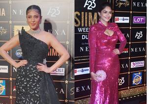 SIIMA Awards 2023 winners Mrunal Thakur and Shruti Haasan dazzle at the red carpet [View Pics]