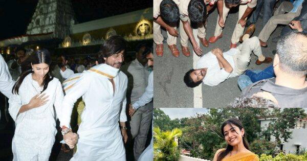 South Photos of the week: 'जवान' रिलीज से पहले तिरुपति पहुंचे किंग खान, रोड पर लेटे पवन कल्याण
