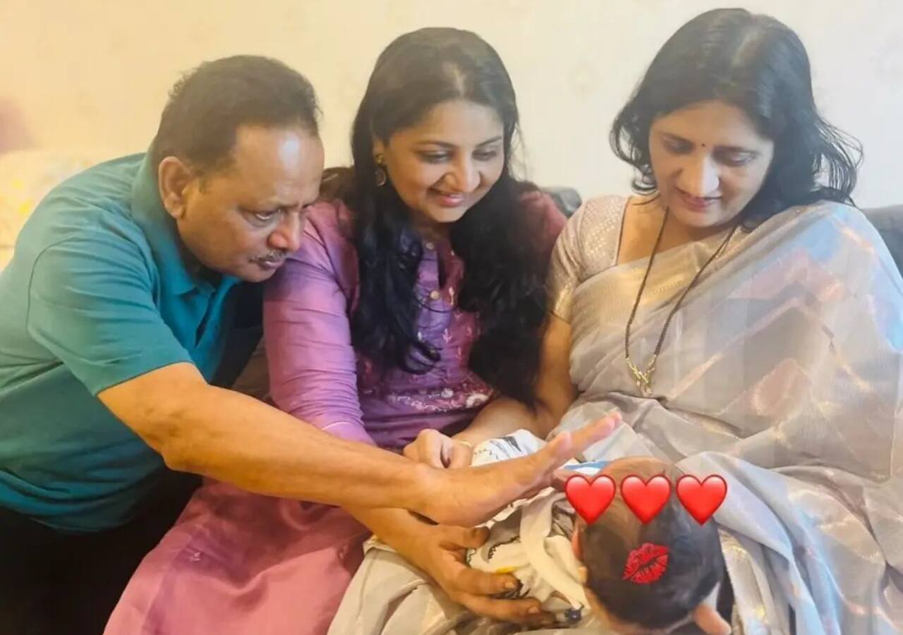 Rahul Vaidya's family meets the baby