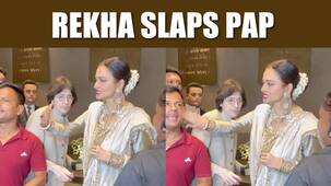 Rekha playfully slaps paparazzi after the selfie, video goes viral