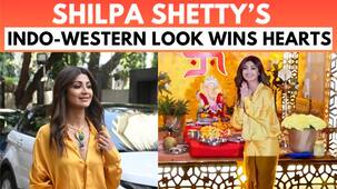 Indo-western ड्रेस में बेहद ही खूबसूरत लगी Shilpa Shetty, कुछ इस तरह लिया बप्पा का आशीर्वाद