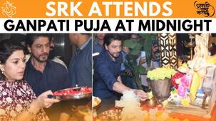 Shah Rukh Khan snapped doing arti as he visits T-Series office for Ganpati Darshan