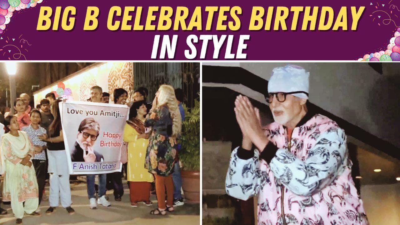 Amitabh Bachchan: Big B Surprises Fans At Midnight, Celebrates Birthday ...