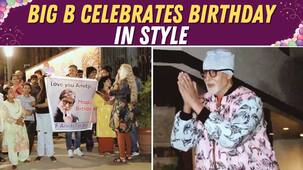 Amitabh Bachchan: Big B surprises fans at midnight, celebrates birthday outside Jalsa [Watch Video]