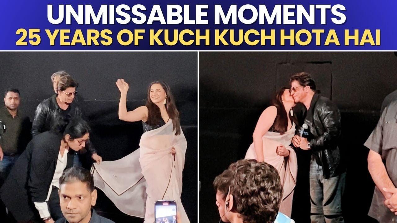 Rani Mukherji's Adorable Kiss To Shah Rukh Khan Melts Fans' Hearts As ...