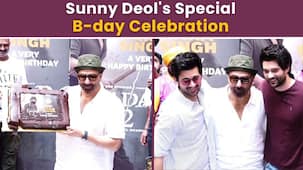 Gadar 2 fame Sunny Deol celebrates his 66th birthday in style with sons Karan and Rajveer Deol [Watch]