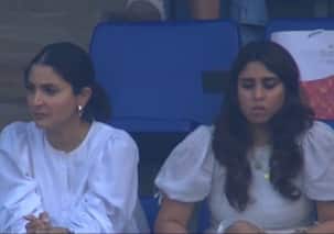 India Vs Pakistan: Anushka Sharma, Ritika Sajdeh spotted on the stands; netizens have epic reactions to their expressions