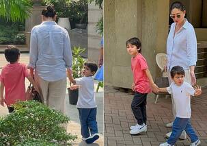 Taimur-Jeh संग घूमने निकलीं Kareena Kapoor, छोटे नवाब ने क्यूट अंदाज में पैप्स को किया बाय