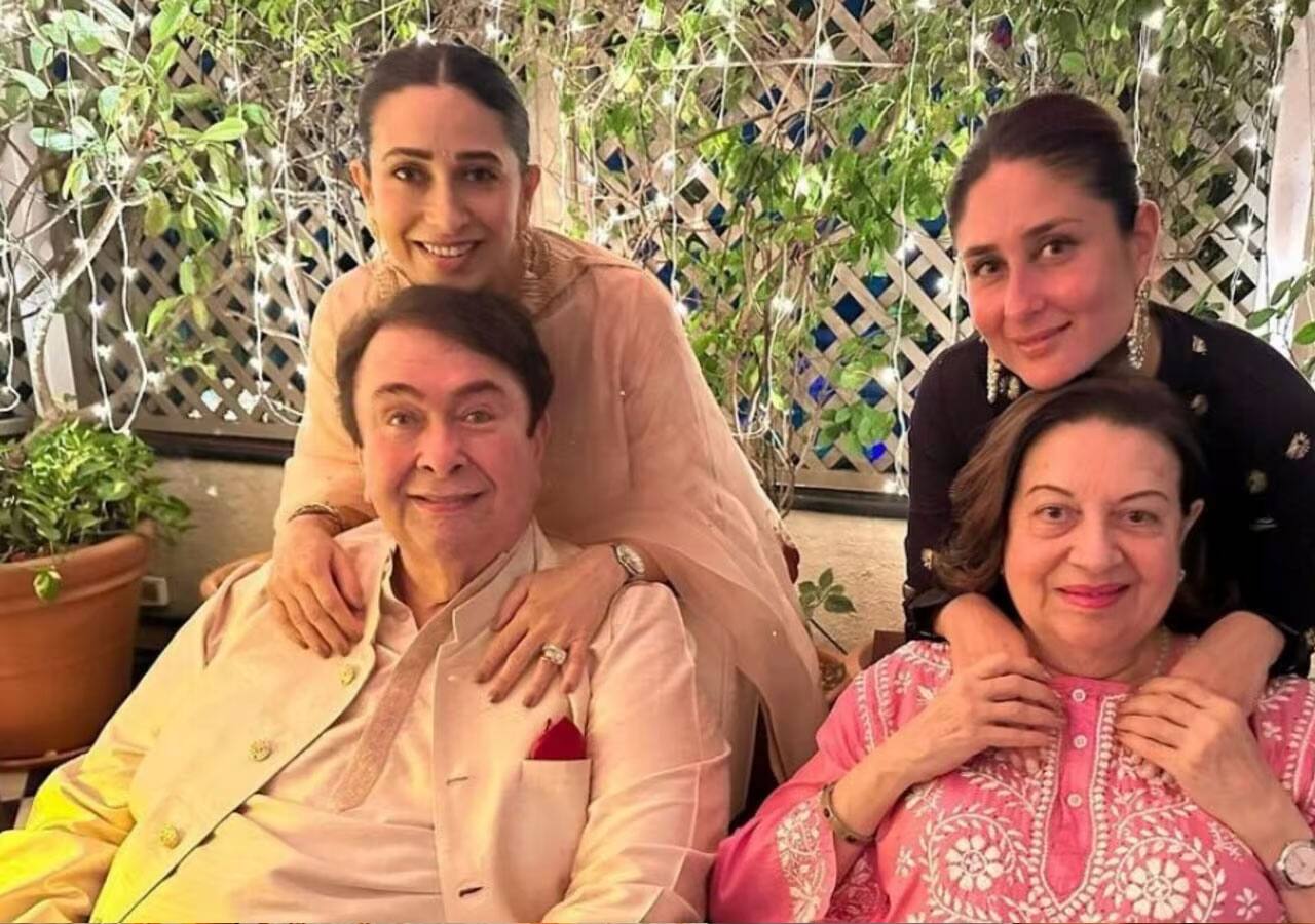 Kareena Kapoor, Karisma Kapoor and Babita with family