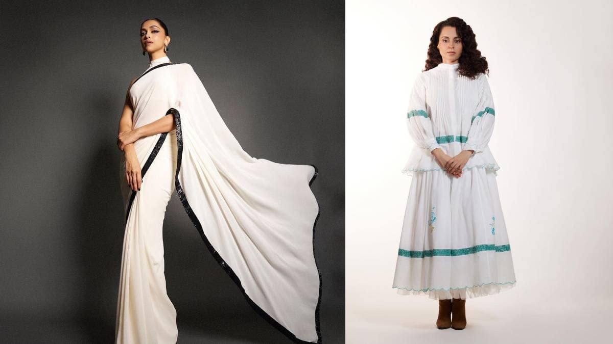 Navratri 2023: Kangana Ranaut, Deepika Padukone and other Bollywood divas inspired white outfits for day 2 - Vimarsana News