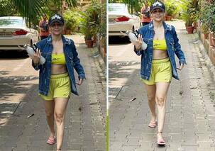 Malaika Arora stuns again in her sports bra and shorts gym look, proves she's the OG diva