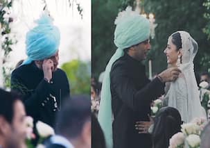 Pakistani actress Mahira Khan and husband Salim Karim get emotional and cry on their wedding day [Watch Video]