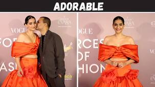 Sonam Kapoor and Anand Ahuja serve major couple goals at Vogue Forces of Fashion India 2023