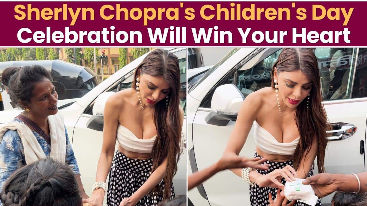 Le geste réconfortant de Sherlyn Chopra à l’occasion de la Journée des enfants fait fondre les cœurs [Watch]