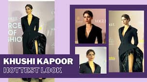 Khushi Kapoor sizzles in a black gown at Vogue Forces of Fashion India 2023 [Watch Video]