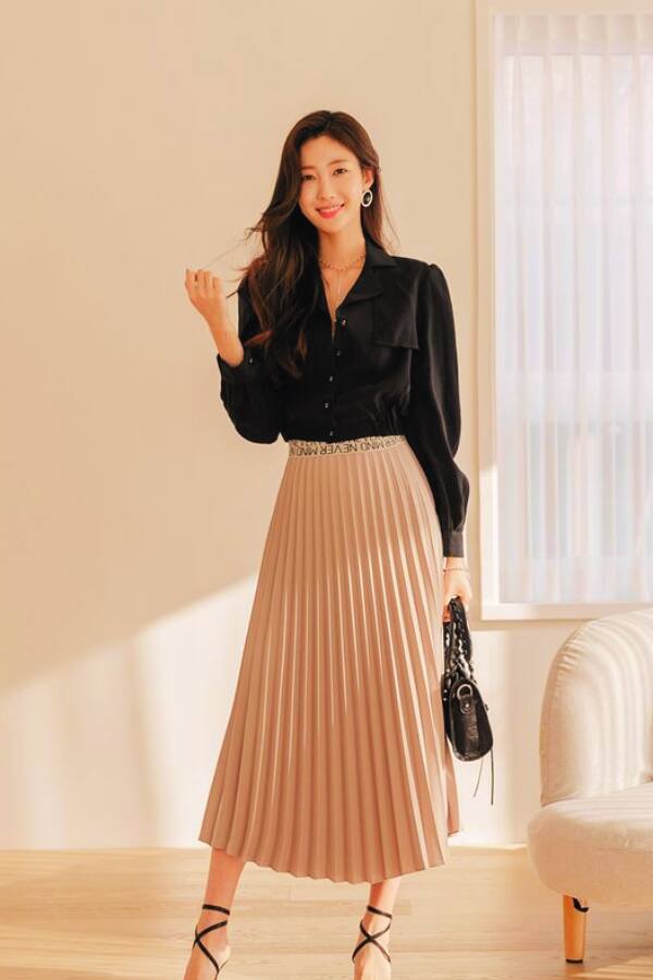 korean skirts and tops