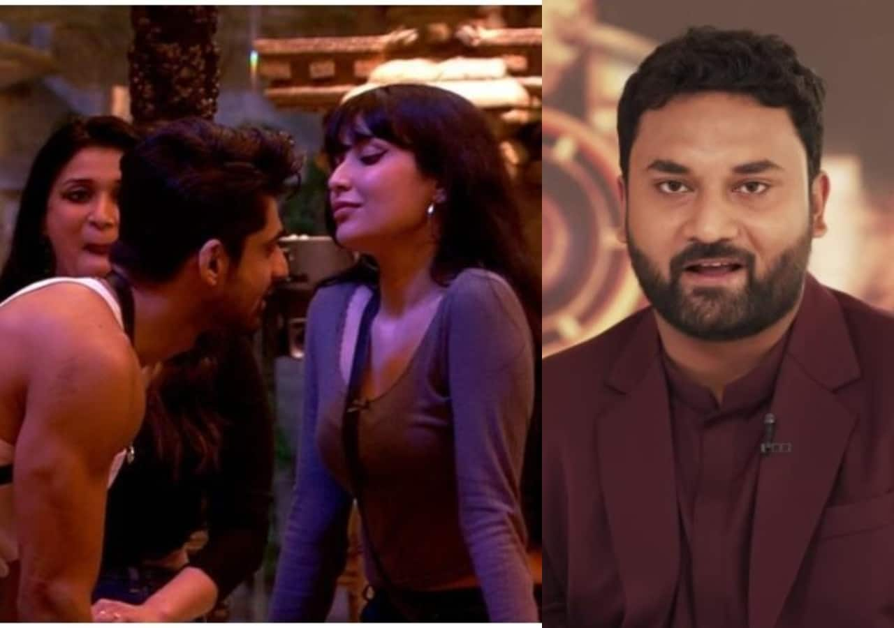 Bigg Boss 17 Khanzaadi kisses Abhishek Kumar during a game; Arun