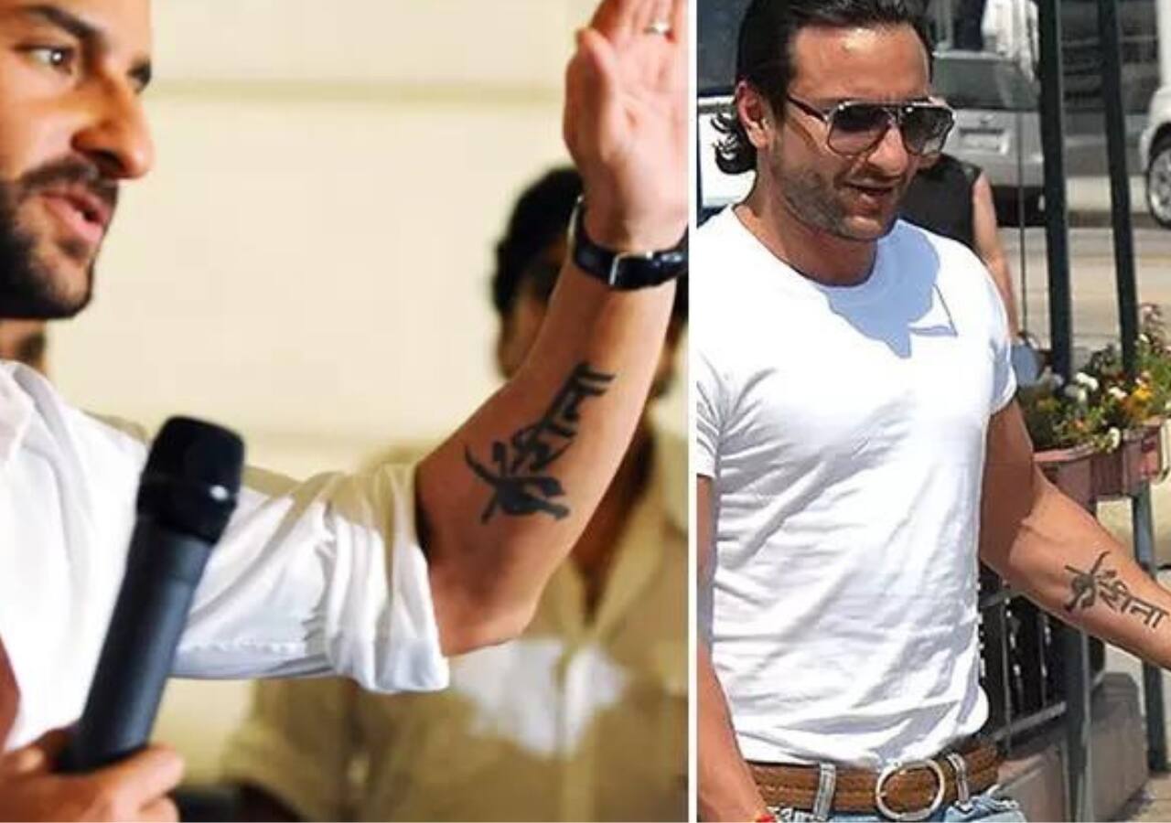 Saif Ali Khan got a tattoo of Kareena's name on his forearm