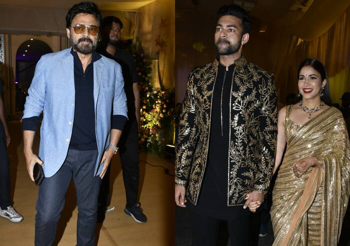 Varun Tej, Lavanya Tripathi Reception: Venkatesh