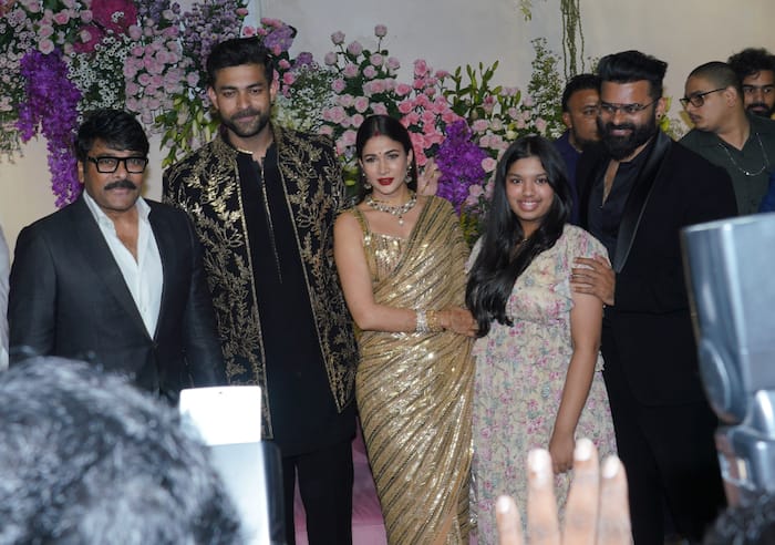 Varun Tej, Lavanya Tripathi Reception: Chiranjeevi