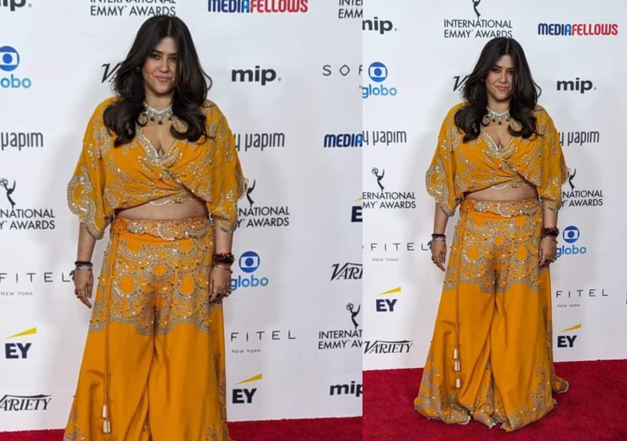 Ekta Kapoor ditches black and goes desi at the International Emmy Awards 2023 
