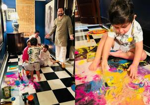 Jeh बाबा ने मम्मी Kareena Kapoor Khan संग बनाई ऐसी रंगोली, एक्ट्रेस बोली, 'अय्यो...'