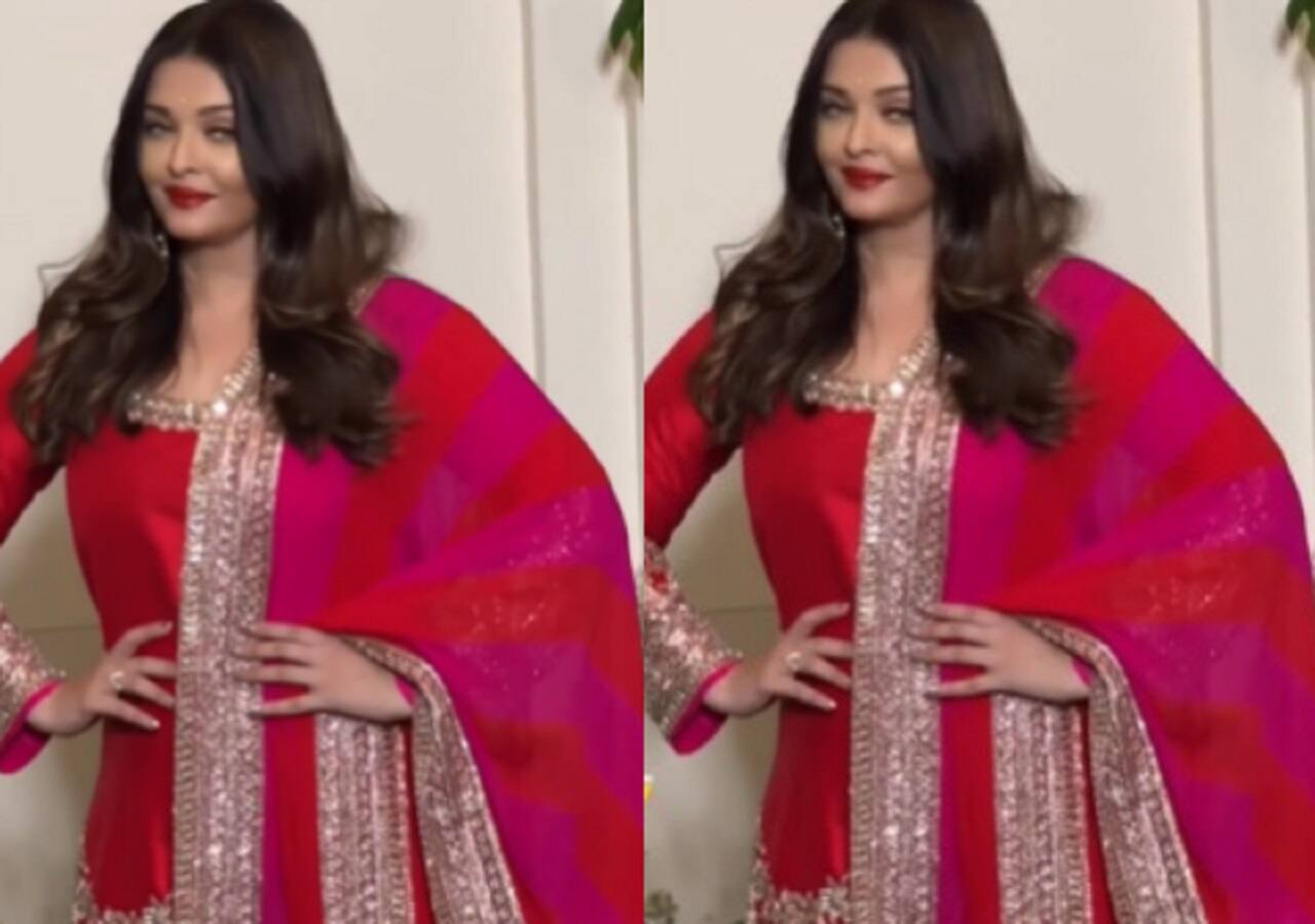 Aishwarya Rai Bachchan arrives solo to attend Manish Malhotra’s Diwali bash; netizens question the absence of the Bachchan family [Watch video]