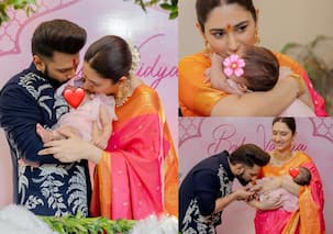 Rahul Vaidya ने दिखाई बेबी Navya के नामकरण की झलक, Disha Parmar ने यूं छुपाया बेटी का चेहरा