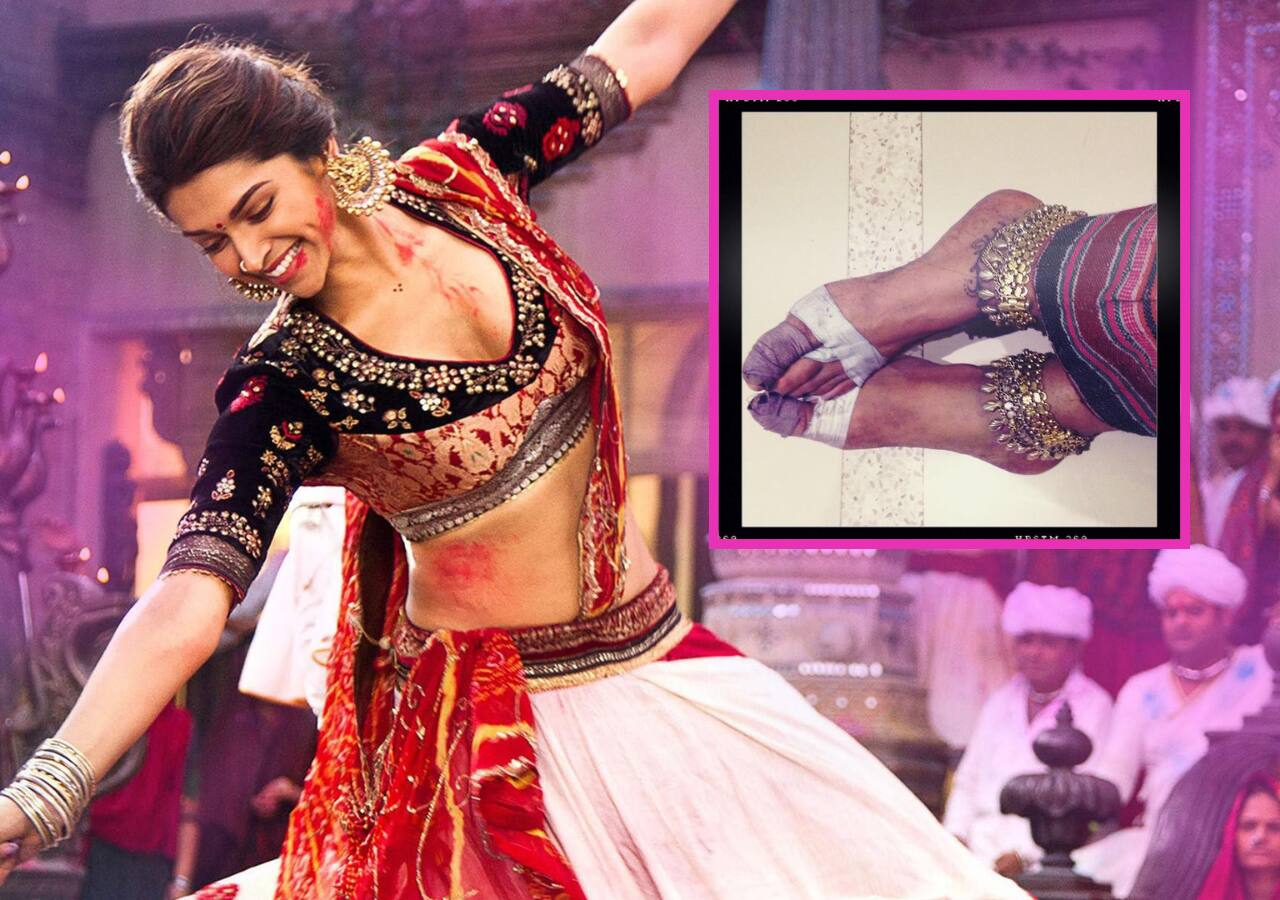 Ranveer Singh shares snaps of Deepika Padukone's feet from the sets of Ram Leela