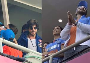 Shah Rukh Khan and family attend the Ind vs Aus World Cup Finals; Deepika Padukone greets them with hugs [Watch]