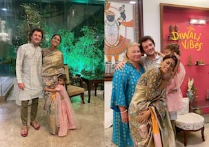 Shriya Saran ने विदेशी सासू मां संग शुरू की दिवाली की तैयारी, धनतेरस पर शेयर कीं परफेक्ट फैमिली पिक्स