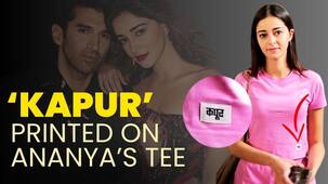 Ananya Panday flaunts her love for BF Aditya Roy Kapur by wearing tee with his surname on it