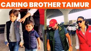 Kareena-Saif Airport: छोटे भाई जेह का तैमूर ने पकड़ा हाथ, एयरपोर्ट पर दिखा पटौदी ब्रदर्स का प्यार