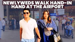 Newlyweds Randeep Hooda, Lin Laishram snapped holding hands at the airport; netizens say ‘Rab ne bana di jodi’