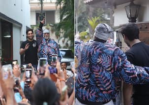 नाती अगस्त्य नंदा संग फैंस से मिले अमिताभ बच्चन, विवादों के बाद पहली बार दिखे 'द आर्चीज' स्टार