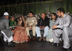 Arbaaz Khan-Sshura Khan wedding: Dabangg actor shares UNSEEN pics with family from the Nikaah; Salman Khan, Arhaan sit by his side