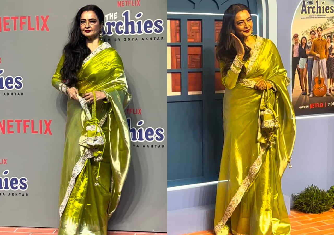 The Archies screening: Veteran actress Rekha looks gorgeous at the event