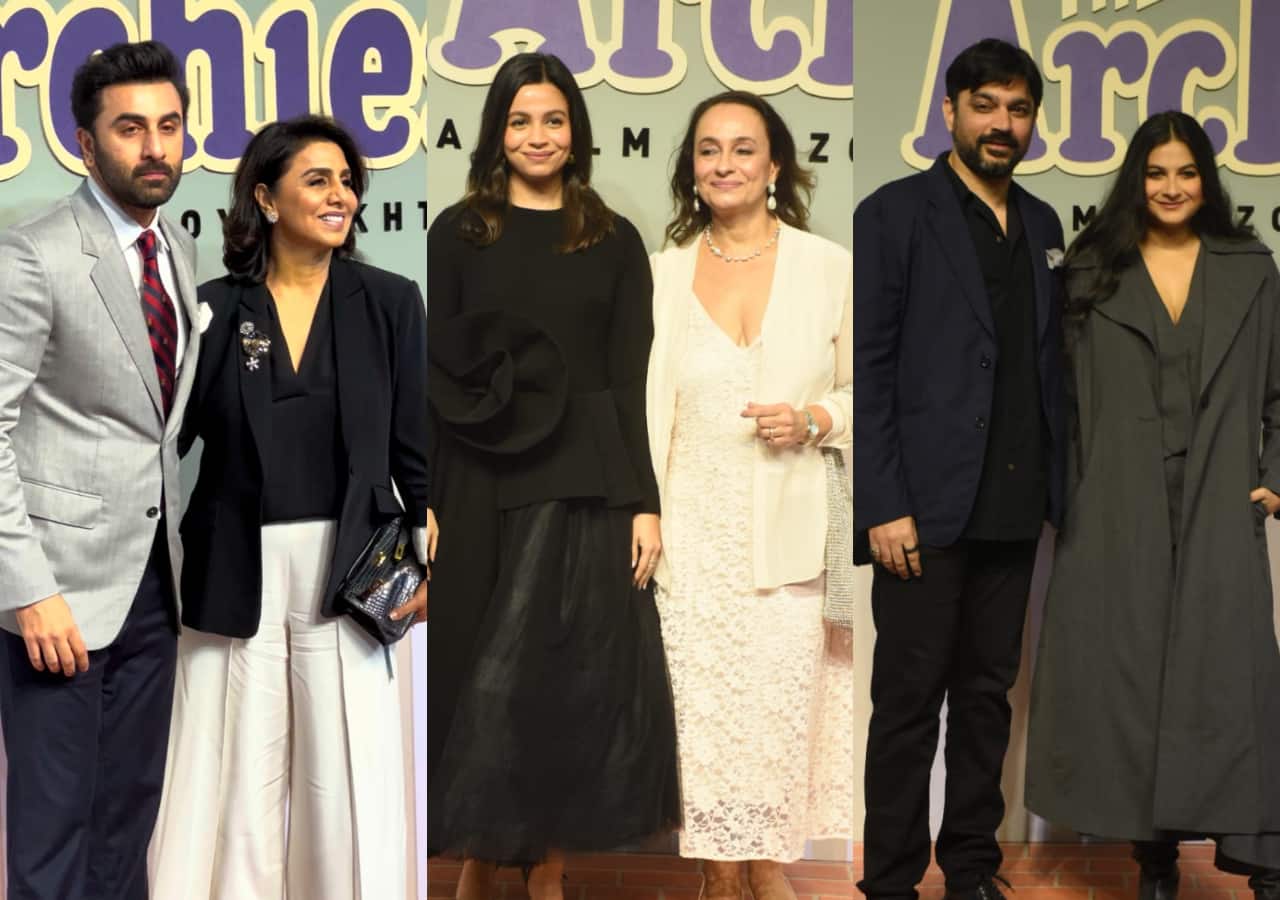 The Archies screening: Ranbir Kapoor, Neetu Kapoor, Shaheen Bhatt and others arrive in style