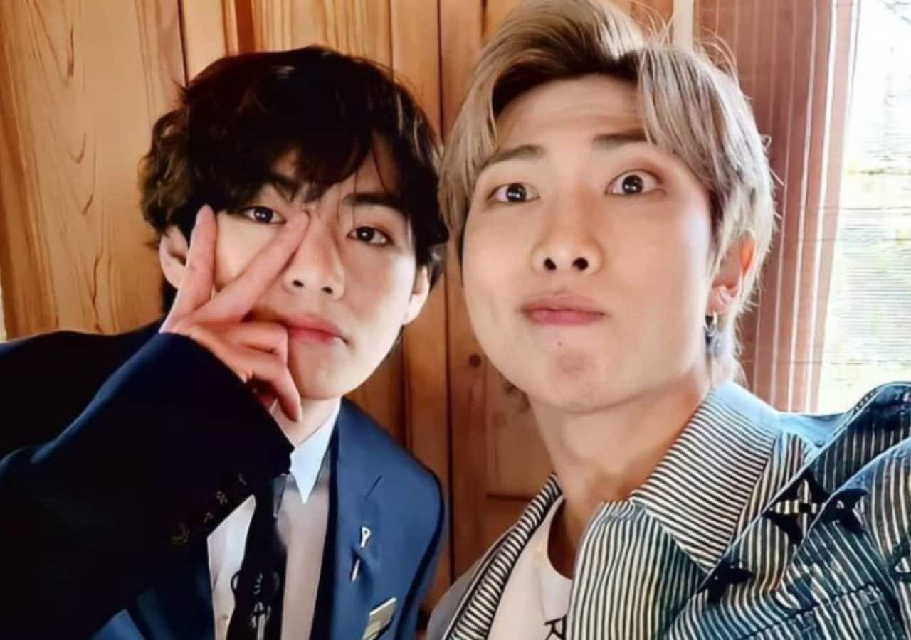 BTS leader RM and Kim Taehyung aka V's first pics with their military ...