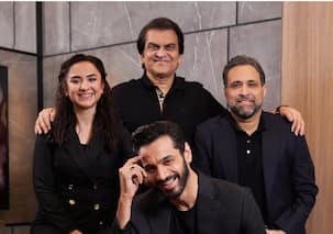 Tere Bin 2: Wahaj Ali, Yumna Zaidi twin in black as the pose for pictures announcing the sequel; netizens have a mixed response