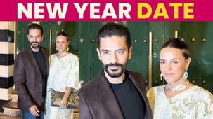 Lovebirds Angad Bedi and Neha Dhupia welcome New Year in style [Watch Video]