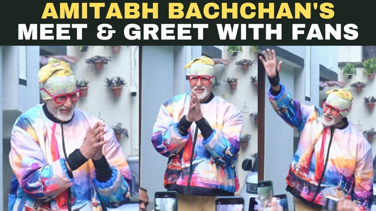 Amitabh Bachchan salue les fans les mains jointes ;  les internautes saluent son geste aimable [Watch]