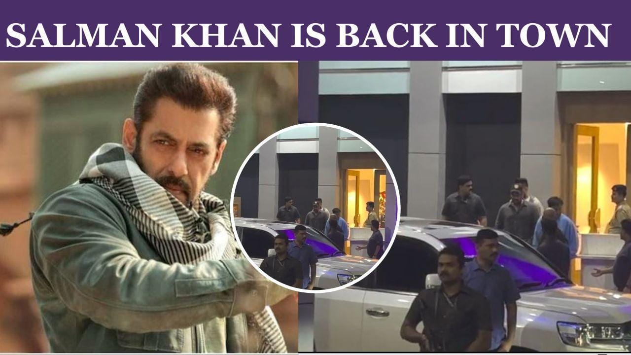 Tiger 3 star Salman Khan snapped at the airport with extra tight