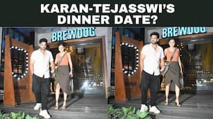 Karan Kundrra-Tejasswi Prakash walk hand-in-hand after enjoying a dinner date [Video]