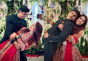 Nupur Shikhare shares dreamy pictures with wife Ira Khan from their reception party; shares a cute message for his bubs