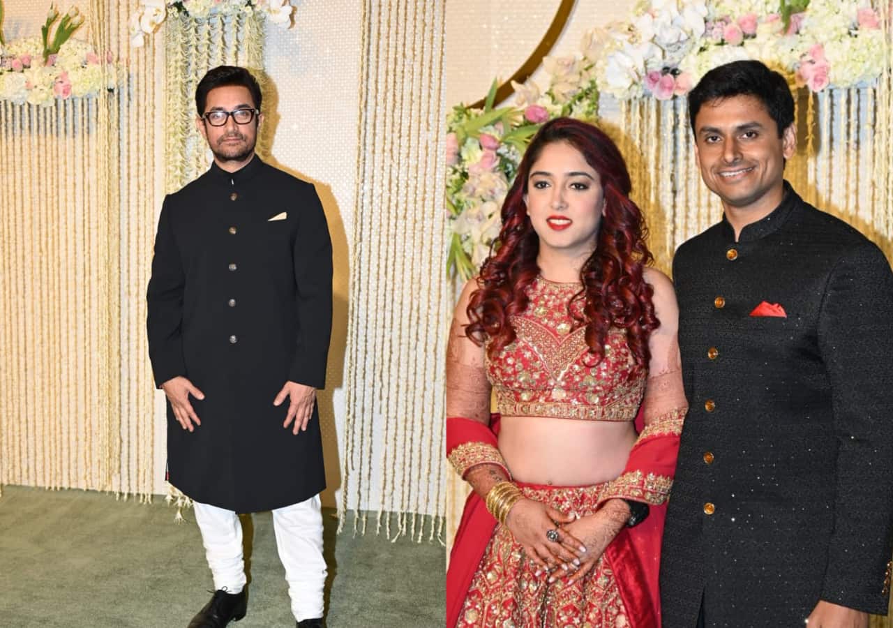 Les nouveaux mariés posent avec Aamir Khan et sa famille, le duo Saas-bahu se montre franc, Imran Khan a l’air fringant