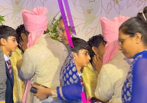 Aamir Khan gives ex-wife Kiran Rao a kiss at daughter Ira Khan's wedding; netizens have drastic reactions