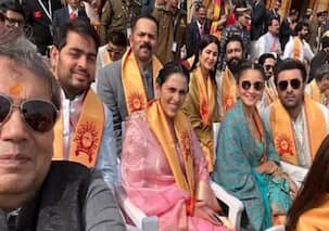 Ayodhya Ram Mandir inside pics: Alia Bhatt, Ranbir Kapoor, Rajinikanth and more Bollywood, South celebs attend Pran Pratishtha ceremony